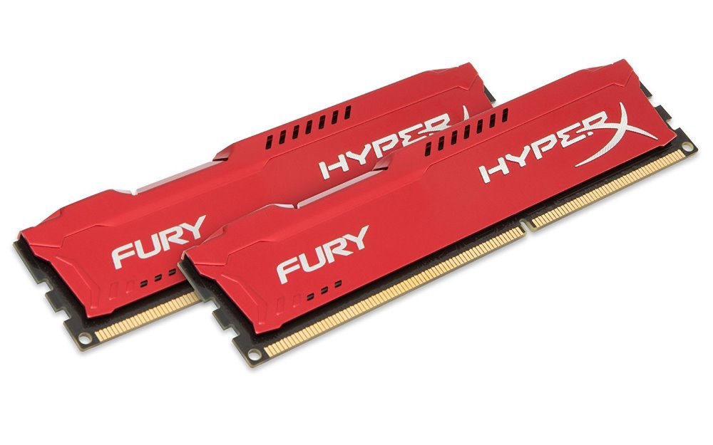 KINGSTON HyperX FURY 16GB DDR4 3200MHz / DIMM / CL18 / červená / KIT 2x 8GB HX432C18FR2K2/16