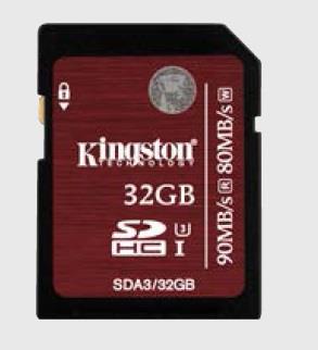 Kingston SDHC UHS-I U3, 32GB SDA3/32GB, UHS-I U3