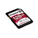 Kingston SDXC Canvas React 128GB 100R/80W CL10 UHS-I U3 V30 A1 SDR/128GB