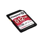 Kingston SDXC karta 512GB Canvas React Plus, UHS-II, U3, V60, R:280/W:150MB/s SDR2V6/512GB