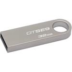Kingston USB flash disk, 2.0, 32GB, Data Traveler SE9, strieborný, DTSE9H/32GB, kovový, malých rozm