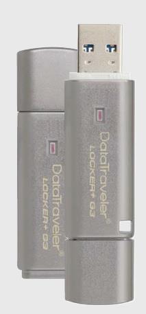 Kingston USB flash disk, 3.0, 64GB, Data Traveler Locker+ G3, strieborný, DTLPG3/64GB