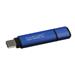 Kingston USB flash disk, 3.0, 8GB, Data Traveler Vault Privacy, modrý, DTVP30/8GB