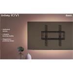 KIVI TV fixný nástenný držiak, VESA max 400x400 , 32 - 70", max 45 kg, čierny BASIC-44F