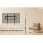 KIVI TV náklopný nástenný držiak, VESA max 200x200 , 23 - 43", max 45 kg, čierny BASIC-22T