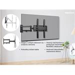 KIVI TV otočný držiak, dve ramená, VESA 100-400 , 32 - 55", čierny Motion-443A