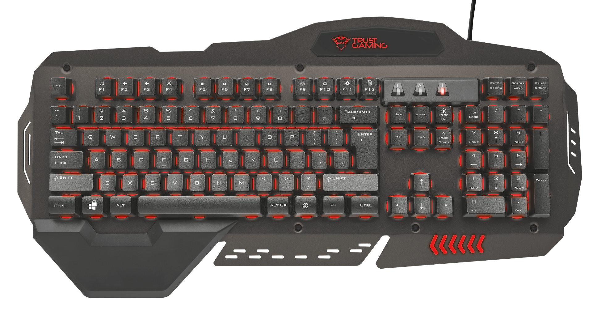 kláv. TRUST GXT 850 Metal Gaming Keyboard 20999