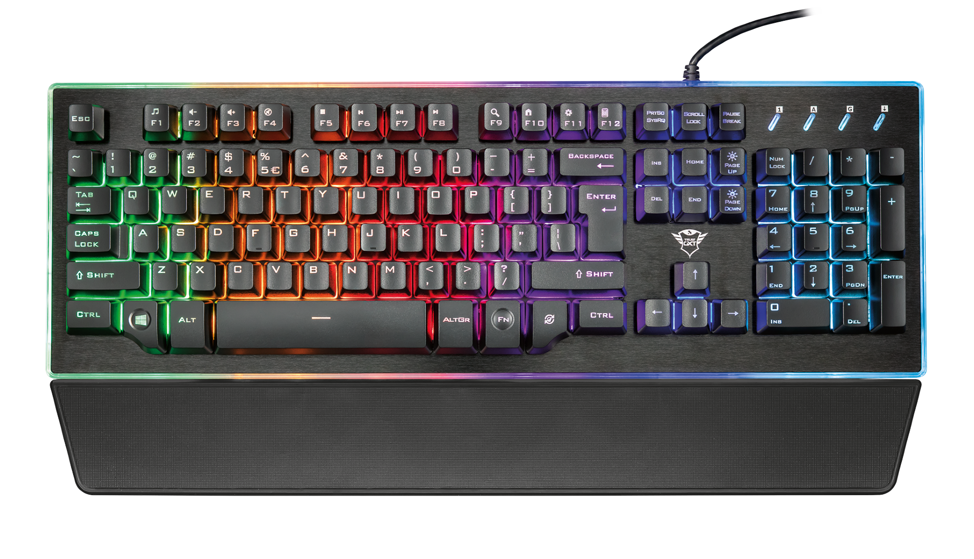 kláv. TRUST GXT 860 Thura Semi-mechanical Keyboard CZ/SK 22286