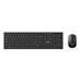 Klávesnice C-TECH WLKMC-03, bezdrátový combo set s myší, černý, USB, CZ/SK