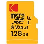 Kodak paměťová micro SD karta 128GB UHS-I U3 V30 Ultra + adaptér EKMSDM128GXC10HPRK
