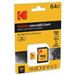 Kodak paměťová micro SD karta 64GB UHS-I U3 V30 Ultra + adaptér EKMSDM64GXC10HPRK