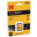 Kodak paměťová SD karta 128GB UHS-I U3 V30 Ultra EKMSD128GXC10HPRK