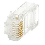 Konektor RJ45-8p8c,50µm Au, drát, CAT6, 100ks IDA00602