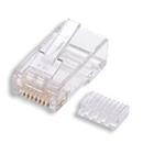 Konektor RJ45-8p8c,50µm Au, drát, skládaný,CAT6,100ks IDA0060