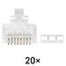 Konektor RJ45 pre UTP kábel (drôt), biely 8592920030165