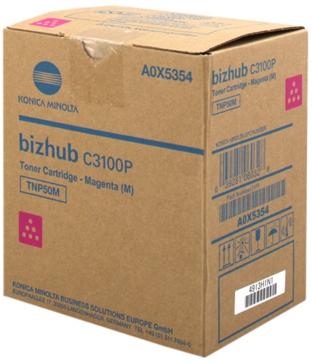Konica Minolta originál toner A0X5354, magenta, 5000/4700str., TNP-50M, Konica Minolta Bizhub C3100