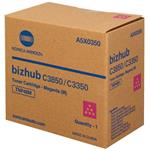 Konica Minolta originál toner A5X0350, magenta, 10000str., TNP48M, Konica Minolta Bizhub C3350, C38