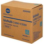 Konica Minolta originál toner A5X0450, cyan, 10000str., TNP48C, Konica Minolta Bizhub C3350, C3850