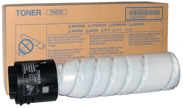 Konica Minolta originál toner TN222K, black, 2x12000str., A98R050, Konica Minolta Bizhub C266, C306