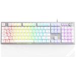 Krux mechanická klávesnice Frost Silver-White RGB / fullsize / RGB / podložka / bílá KRX0133