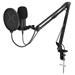 Krux mikrofon Edis 3000 / nastavitelné rameno / 2 typy filtrů / 3,5mm jack / USB-C / ARGB / černý KRXC010