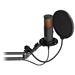 Krux mikrofon Edis 3000 / nastavitelné rameno / 2 typy filtrů / 3,5mm jack / USB-C / ARGB / černý KRXC010