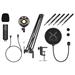 Krux mikrofon Edis 3000 / nastavitelné rameno / 2 typy filtrů / 3,5mm jack / USB-C / ARGB / černý KRXC010
