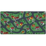 Krux podložka na stůl Space City MAX / 60x120 cm / voděodolná / design dětské město KRXG002