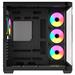 Krux skříň Tano ATX / 4x120 mm PWM ARGB fan / 2xUSB 3.0 / USB-C / panoramatická zaoblená/ černá KRXD015