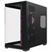 Krux skříň Tano ATX / 4x120 mm PWM ARGB fan / 2xUSB 3.0 / USB-C / panoramatická zaoblená/ černá KRXD015