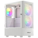 Krux skříň Vako RGB/ ATX / 3x120mm RGB fan / 2xUSB 2.0 / USB 3.0 / bílá KRXD005