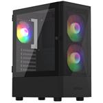 Krux skříň Vako RGB / ATX / 3x120mm RGB fan / 2xUSB 2.0 / USB 3.0 / černá KRX0132