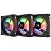 Krux ventilátor Corvus 120 ARGB KIT / 3x120 mm ARGB fan / infinity mirror efekt KRXE007