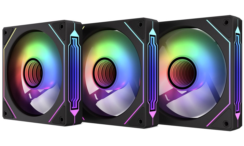 Krux ventilátor Corvus 120 ARGB KIT / 3x120 mm ARGB fan / infinity mirror efekt KRXE007