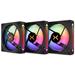 Krux ventilátor Corvus 120 Reverse ARGB KIT / 3x120 mm ARGB fan / infinity mirror efekt KRXE009