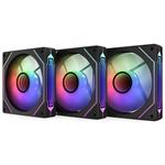 Krux ventilátor Corvus 120 Reverse ARGB KIT / 3x120 mm ARGB fan / infinity mirror efekt KRXE009