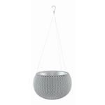 Kvetináč Keter COZY S závesný Cloudy grey 229537