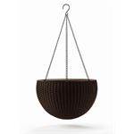 Kvetináč Keter Hanging Sphere whiskey hnedý 229544