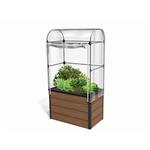 Kvetináč Keter Maple green house s fóliovníkom hnedý 249295