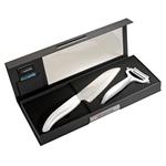 Kyocera Dárková sada na krájení a loupání – bílá Cut & Peel Set White - Gift B