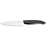 KYOCERA keramický nůž na ovoce a zeleninu s bílou čepelí 11 cm, černá rukojeť FK-110WH-BK