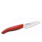 KYOCERA keramický nůž s bílou čepelí/ 7,5 cm dlouhá čepel/ červená plastová rukojeť FK-075WH-RD