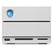 LaCie 2big Dock 16TB HDD / Externí / 2x ThunderBolt 3 / 1x USB Type-C / 1x DP / SD card / stříbrný STGB16000400