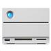 LaCie 2big Dock 20TB HDD / Externí / 2x ThunderBolt 3 / 1x USB Type-C / 1x DP / SD card / stříbrný STGB20000400