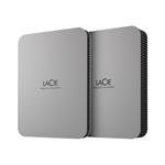 LACIE Mobile Drive HDD USB-C 1TB 2.5inch Moon Silver with USB-C cable STLP1000400