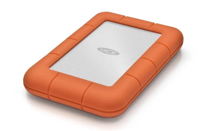 LACIE RUGGED 5TB 2.5inch USB-C USB3.0 Drop crush and rain resistant for all terrain use orange STFR5000800