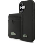 Lacoste Iconic Petit Pique MagSafe kryt + peňaženka iPhone 17 čierny 57983127661
