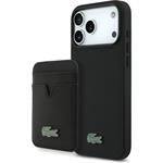 Lacoste Iconic Petit Pique MagSafe kryt + peňaženka iPhone 17 Pro Max čierny 57983127664