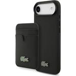 Lacoste Iconic Petit Pique MagSafe kryt + peňaženka iPhone Air čierny 57983127662