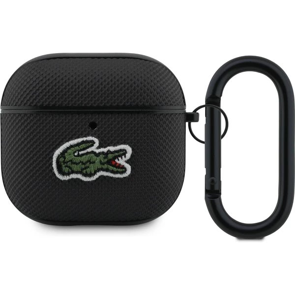 Lacoste Petit Pique Croc Logo Patch Púzdro pre AirPods 4 čierne 57983127252